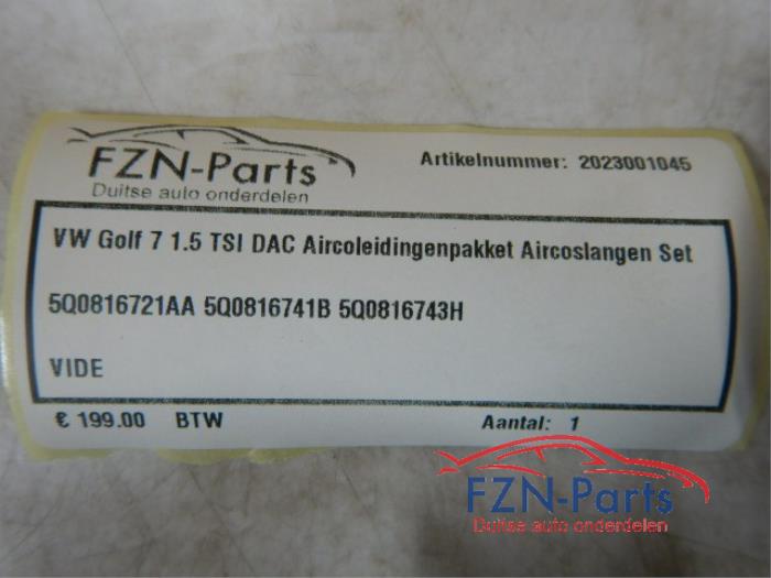 VW Golf 7 1.5 TSI DAC Aircoleidingenpakket Airco Leiding Set