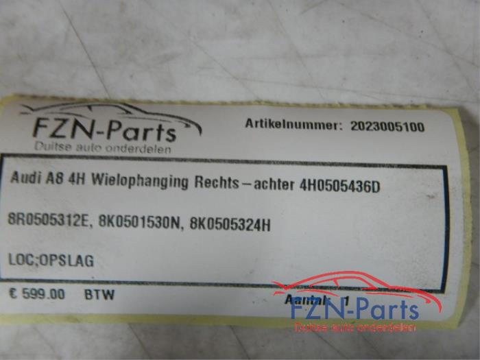 Wielophanging rechts-achter Audi A8 (22729626)