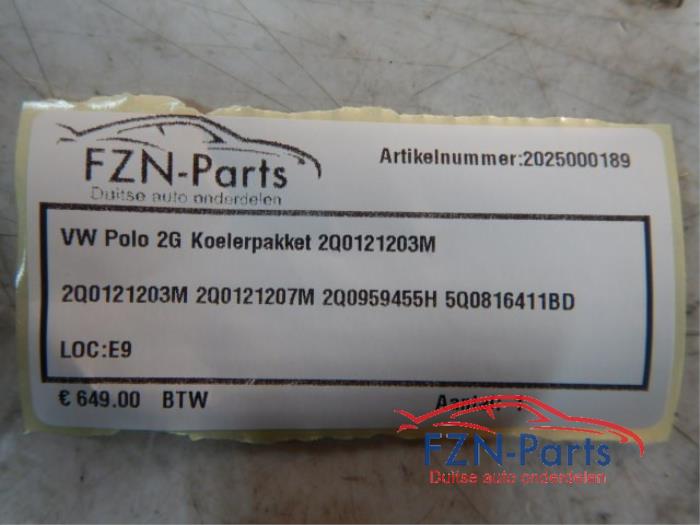 Koelerset Volkswagen Polo (22726829)