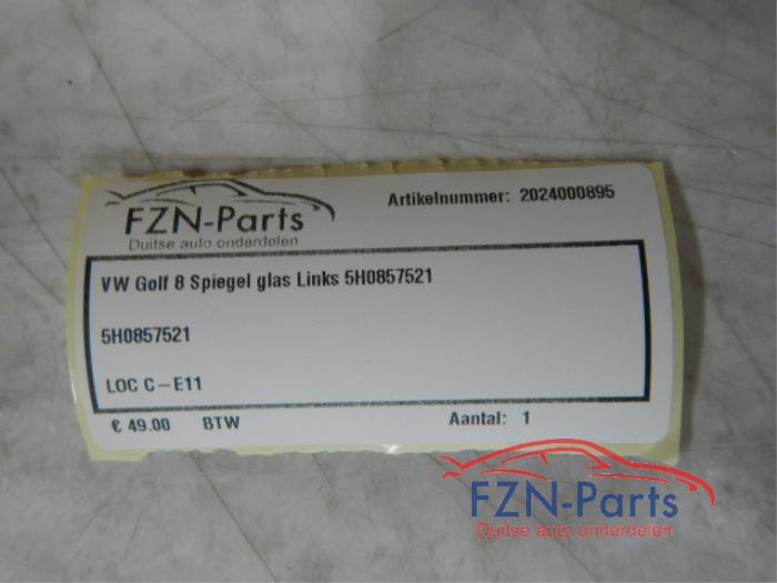 VW Golf 8 Spiegelglas Links