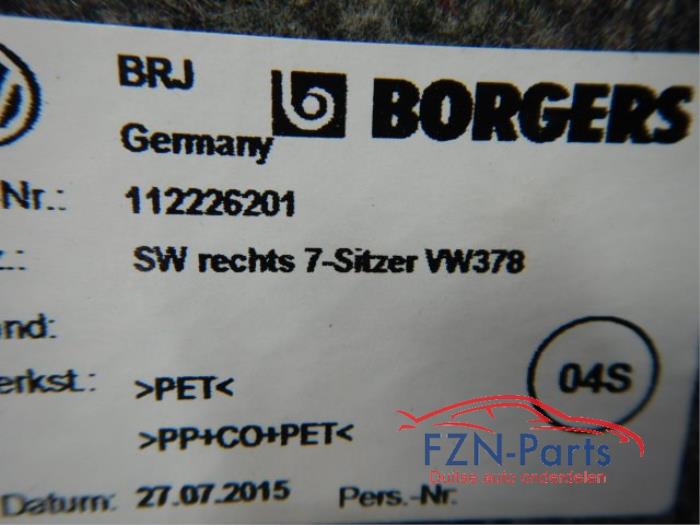 Bekleding bagageruimte Volkswagen Touran (22742385)