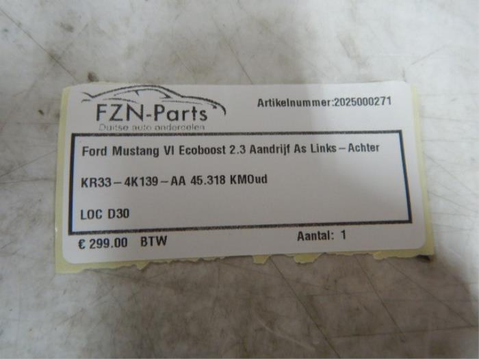 Aandrijfas links-achter Ford Usa Mustang (22725250)