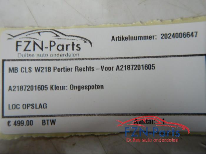 Portier 4Deurs rechts-voor Mercedes CLS-Klasse (22723097)