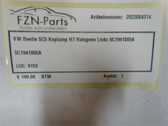 Koplamp links Volkswagen Beetle (22721996)