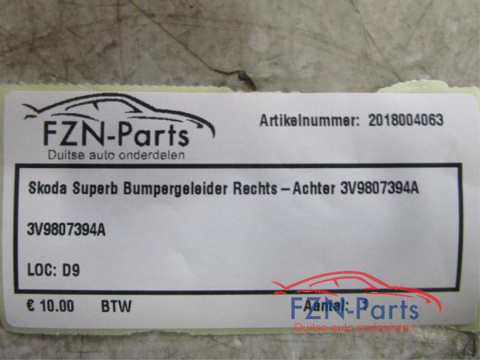 Bumpersteun rechts-achter Skoda Superb (22739076)