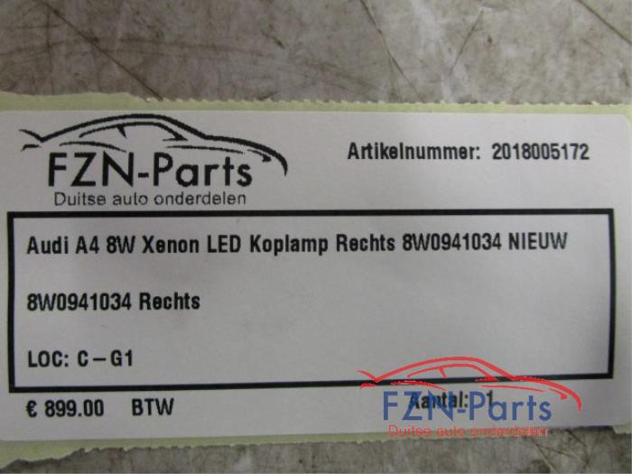 Audi A4 8W VOLLED Koplamp Rechts