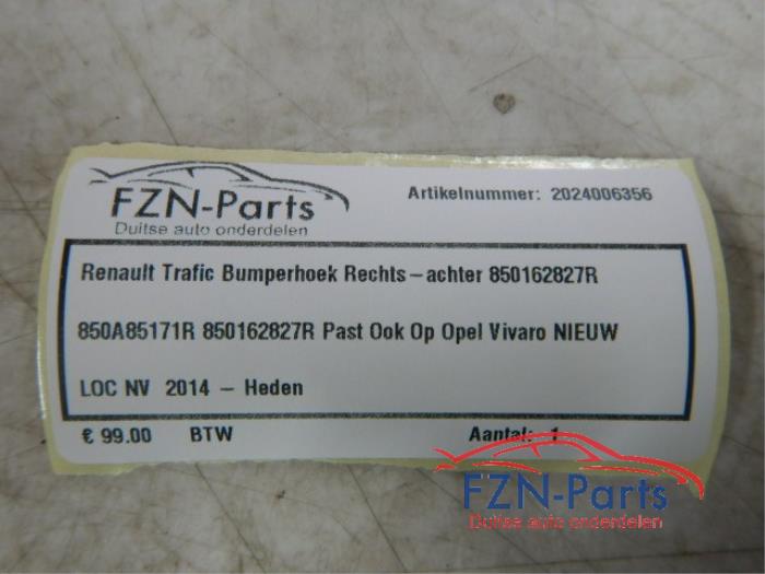 Bumperhoek rechts-achter Renault Trafic (22732962)
