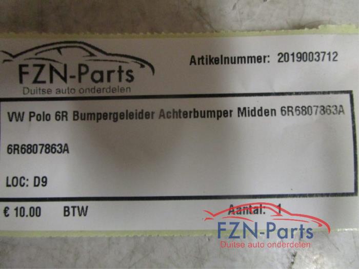 VW Polo 6R Bumpergeleider Achterbumper Midden