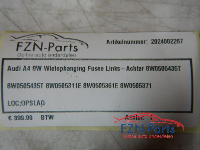 Audi A4 8W Wielophanging Fusee Links-Achter