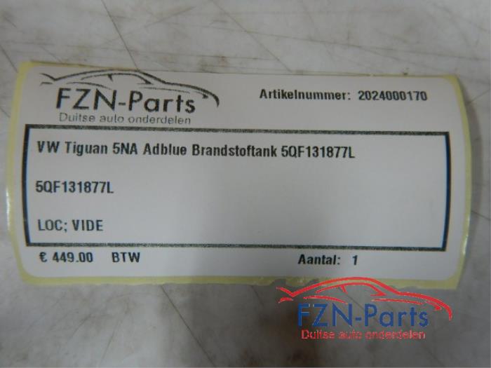 VW Tiguan 5NA Adblue Brandstoftank