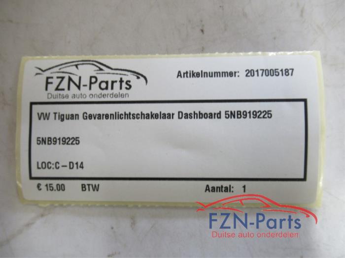 Paniekverlichtings Schakelaar Volkswagen Tiguan (22740440)