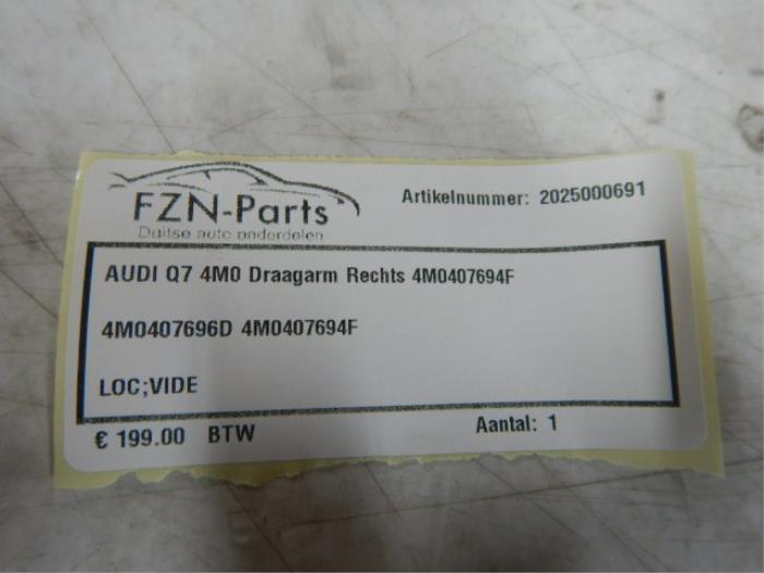 Draagarm rechts-voor Audi Q7 (22727386)
