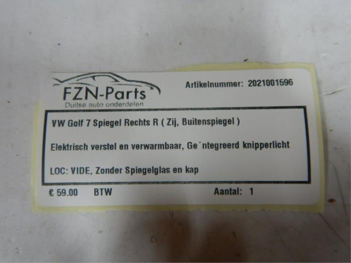 Buitenspiegel rechts Volkswagen Golf (22724582)