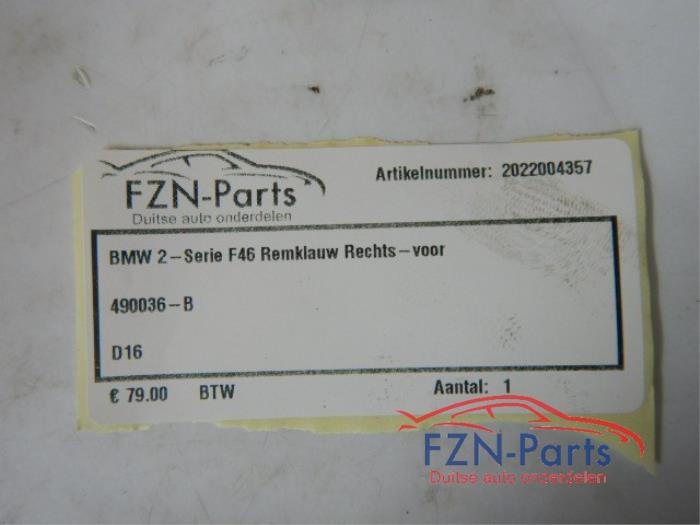 Remklauw (Tang) rechts-voor BMW 2-Serie (22732373)