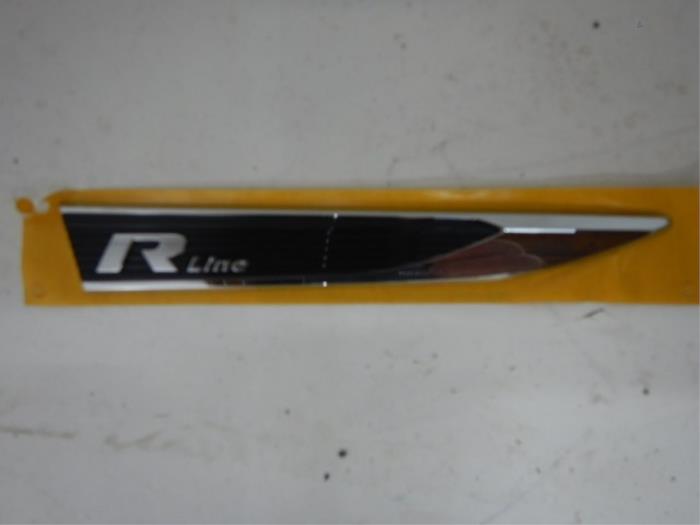 VW Polo 2G R-Line Embleem Logo Sticker Rechts