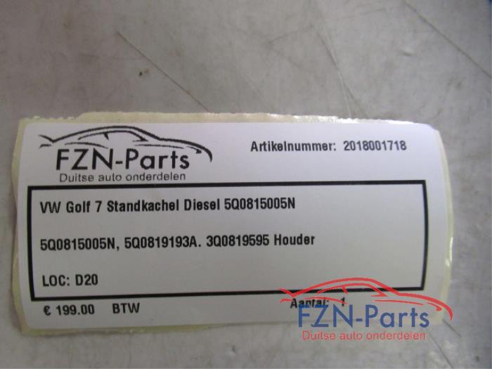VW Golf 7 Standkachel Diesel