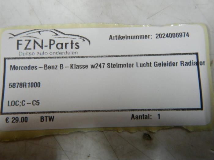 Luchtgeleider Mercedes B-Klasse (22735703)