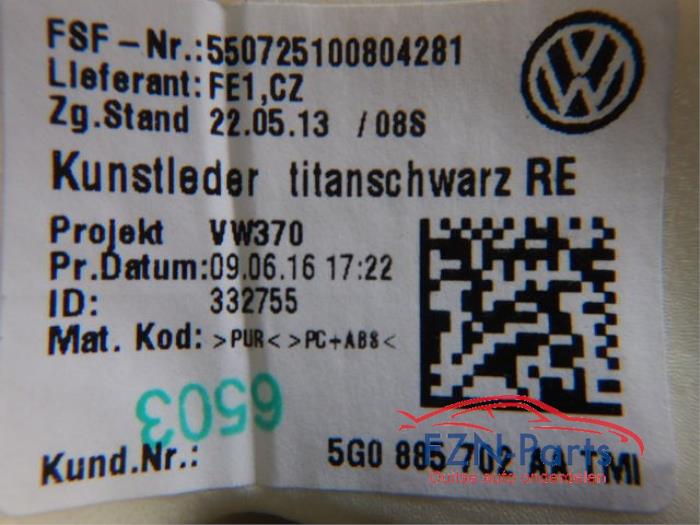 VW Golf 7 Kussentjes Set Achterbank Airbag (Leer, leder, leren) 1.0 TSI 124239 01-11-2016 01-08-2020
2.0 GTI 106229 01-11-2013 01-07-2017
1.4 TSI MultiFuel 106414 01-12-2013 01-07-2018
1.5 TSI