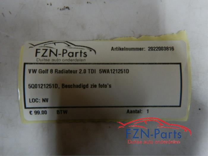 VW Golf 8 Radiateur 2.0TDI