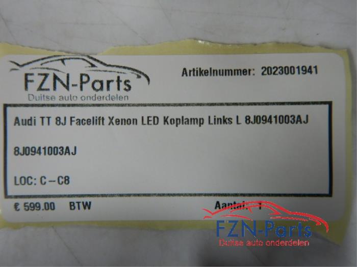 Audi TT 8J Facelift Xenon LED Koplamp Links L