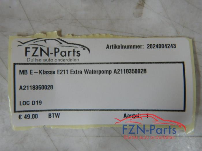 Extra waterpomp Mercedes E-Klasse (22729260)
