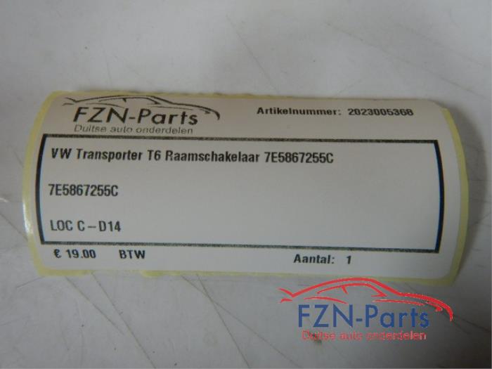 VW Transporter T6 Raamschakelaar