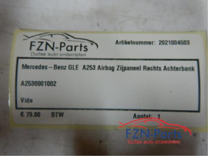 Mercedes-benz GLC A253 airbag zijpaneel rechts achterbank