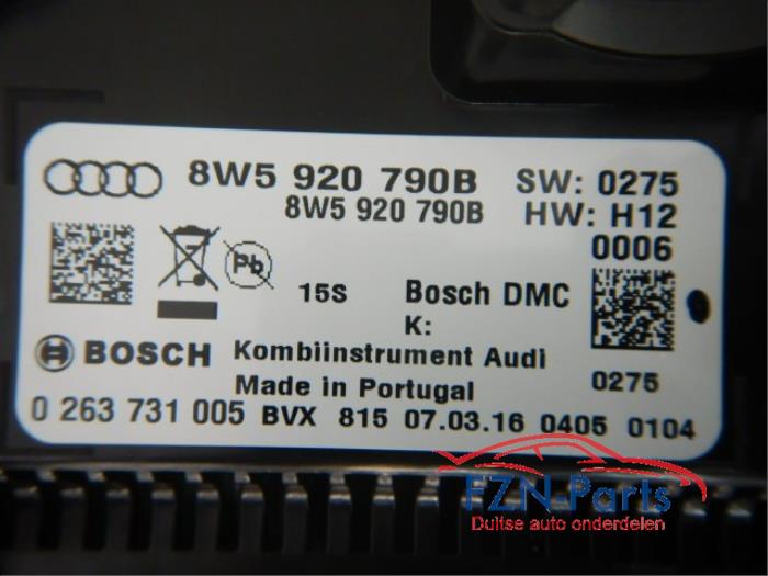 Audi A5 8W5 Digitale KM-Teller Kilometerteller Virtual