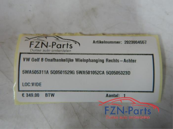 Wielophanging rechts-achter Volkswagen Golf (22729615)
