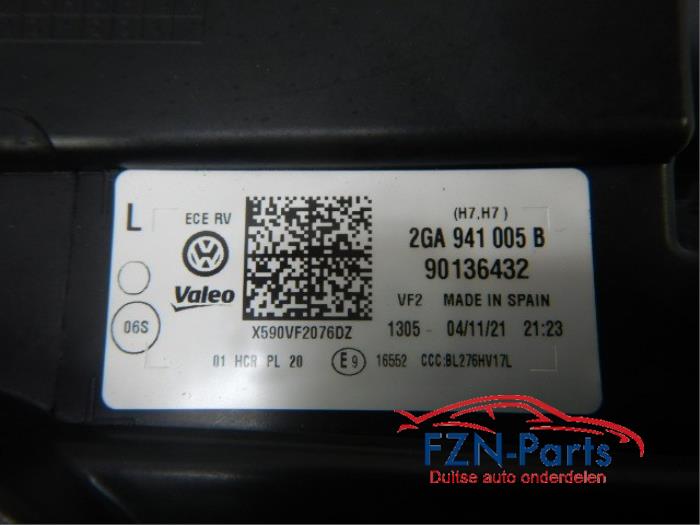 VW T-Roc 2GA Koplamp H7 Halogeen Links