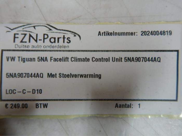Climatronic Paneel Volkswagen Tiguan (22743571)
