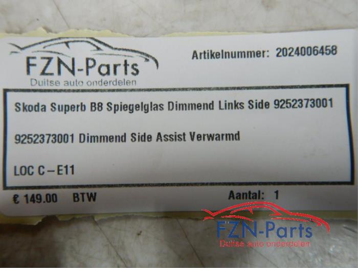 Spiegelglas links Skoda Superb (22726049)