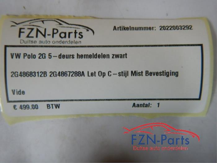 Hemelbekleding Volkswagen Polo (22734539)
