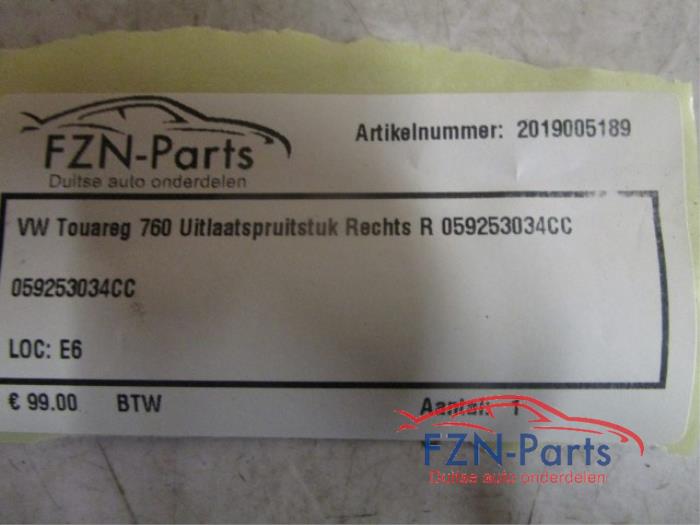 Uitlaatspruitstuk Volkswagen Touareg (22740900)