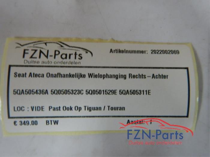 Wielophanging rechts-achter Seat Ateca (22729613)