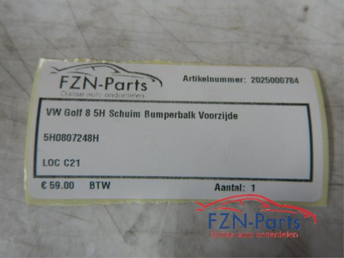 VW Golf 8 Schuim Bumperbalk Voorzijde