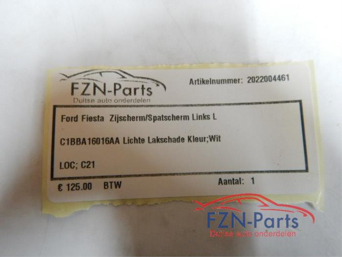 Ford Fiesta Zijscherm/Spatscherm Links L