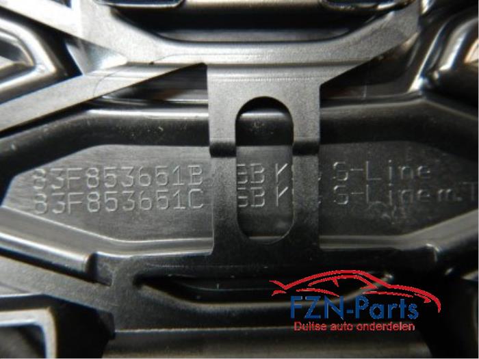 Audi Q3 83F S-Line Grille Hoogglans Zwart