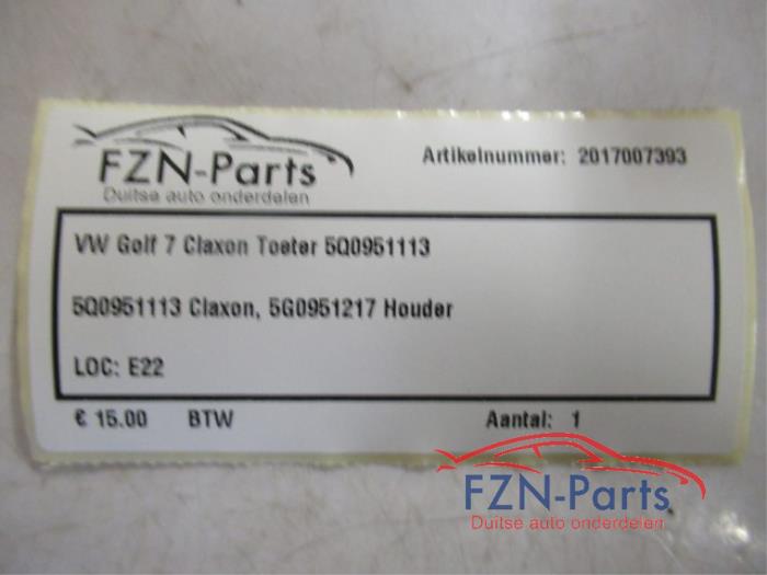 Claxon Volkswagen Golf (22727311)