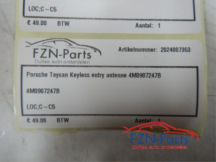 Porsche Taycan Keyless Entry Antenne