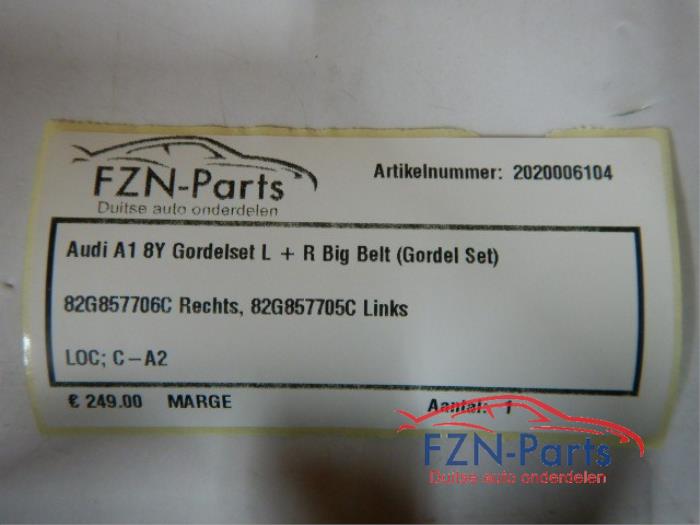 Veiligheidsgordel Set voor Audi A1 (22728988)
