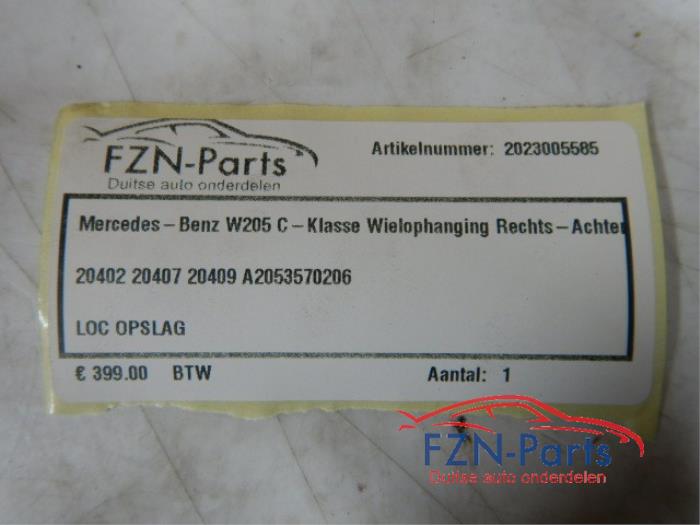 Mercedes-Benz W205 C-Klasse Wielophanging Rechts-Achter