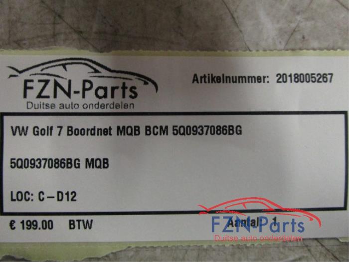 VW Golf 7 Boordnet MQB BCM