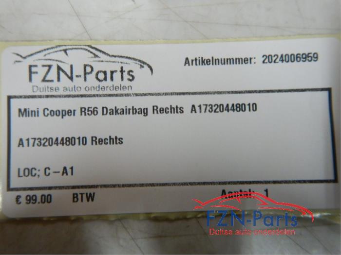 Mini Cooper R56 Dakairbag Rechts