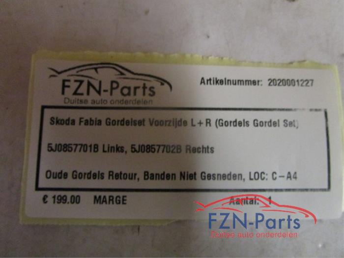 Veiligheidsgordel Set voor Skoda Fabia (22729344)