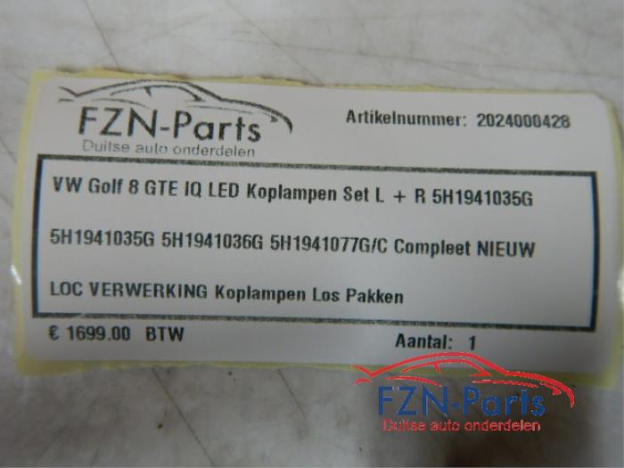 Koplampset links+rechts Volkswagen Golf (22723379)
