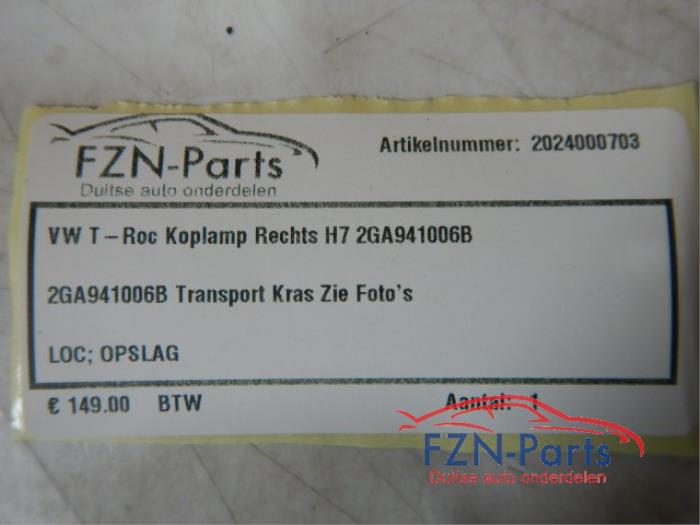 VW T-ROC Koplamp Rechts H7