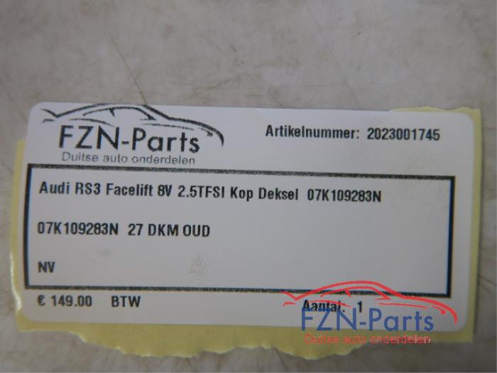 Audi RS3 Facelift 8V 2.5 TFSI Kop Deksel