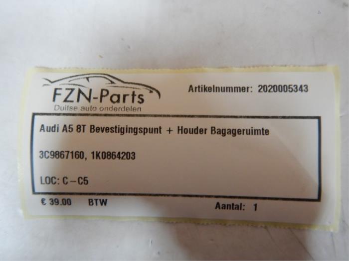 Audi A5 8T Bevestingspunt + Houder Bagageruimte
