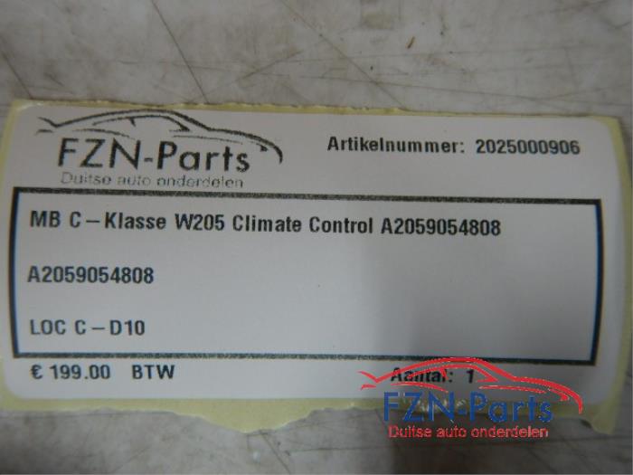 Climatronic Paneel Mercedes C-Klasse (22740674)